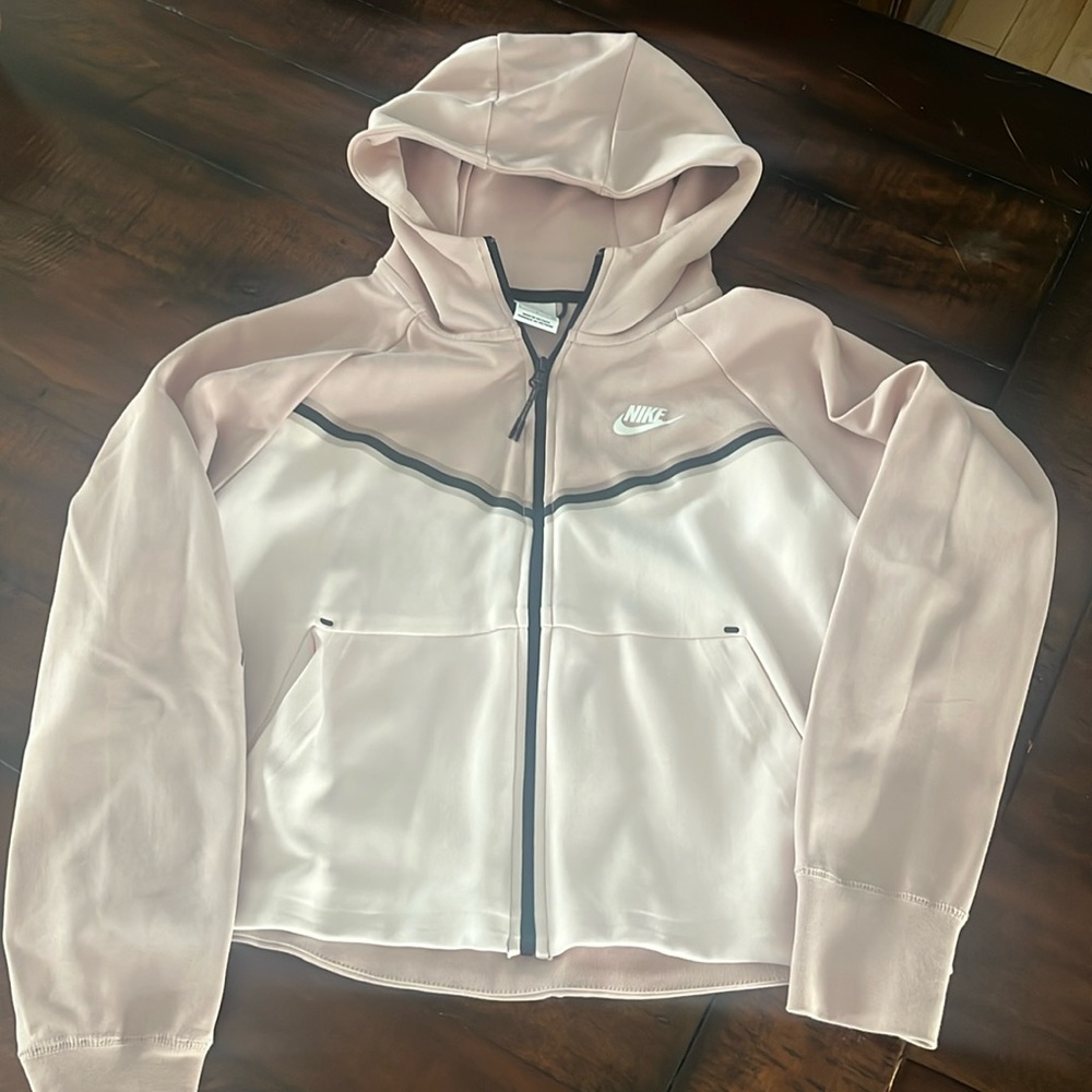 Women’s nike tech sweatshirt - like brand new - pink/black - size small